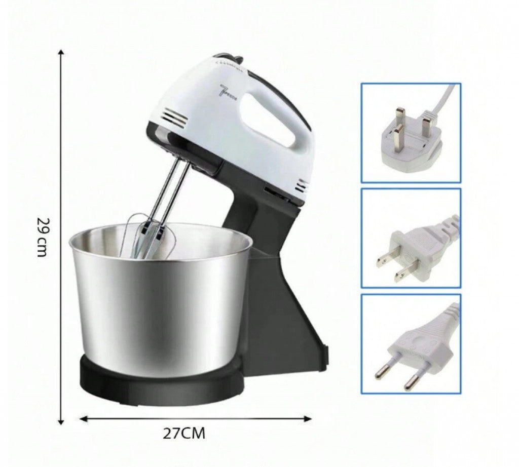Мощен миксер с купа от неръждаема стомана – 350W - 12 месеца гаранция