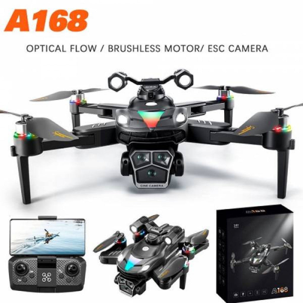 Професионален дрон A168 с 8K HD WiFi камера и GPS – Компактен, сгъваем и изключително лесен за управление