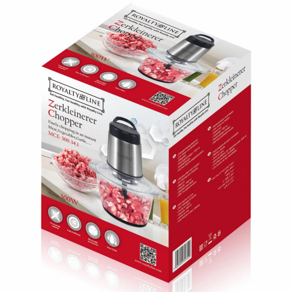 Чопър Royalty Line MCE-300.34.1 – мощен и компактен кухненски помощник 🥦⚡