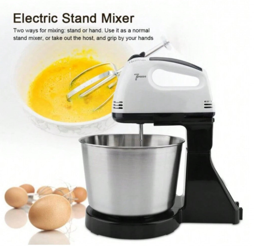 Мощен миксер с купа от неръждаема стомана – 350W - 12 месеца гаранция