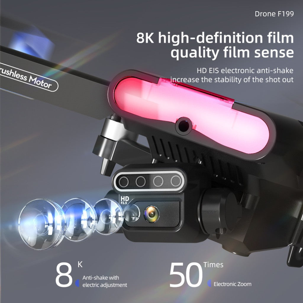 WIFI FPV професионален мини RC сгъваем дрон със 1080px камера