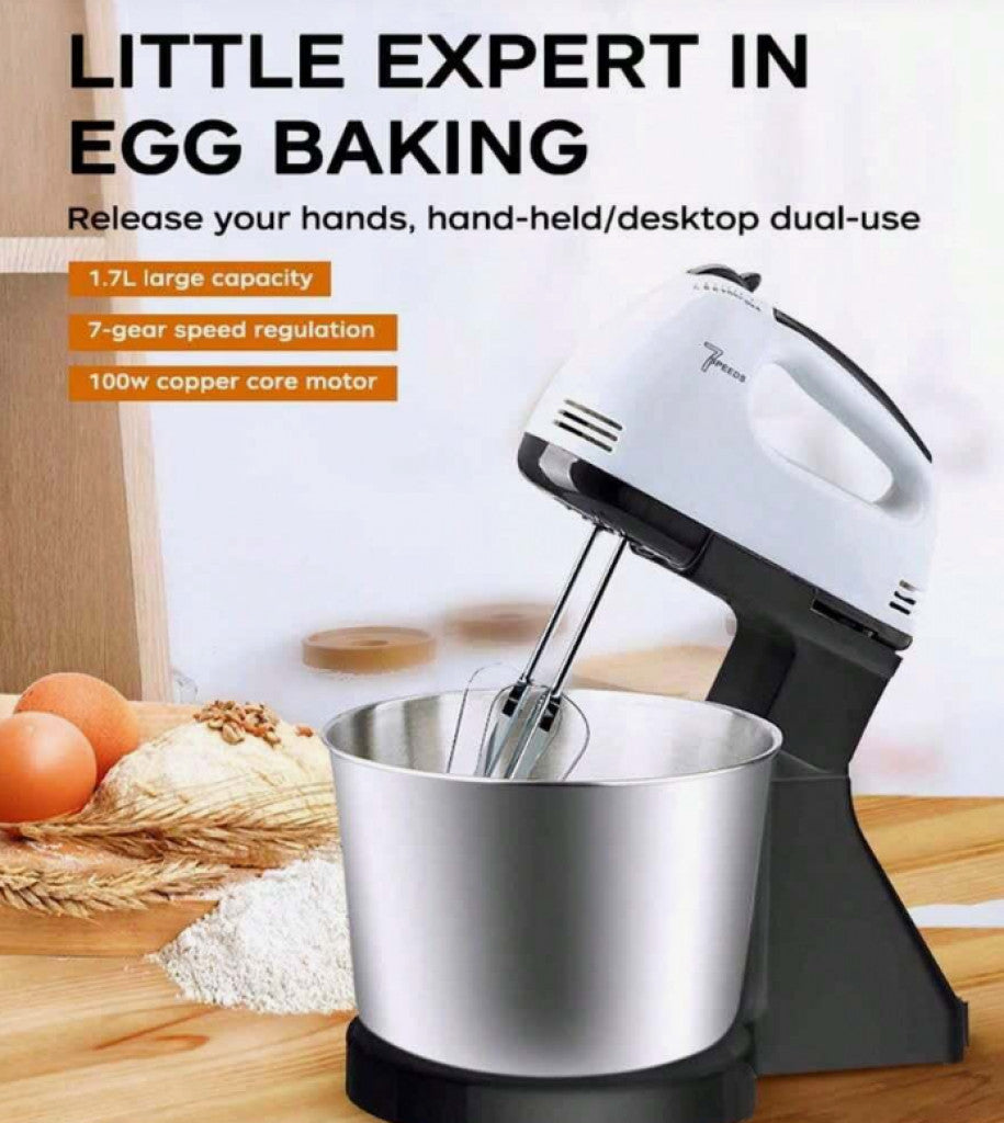 Мощен миксер с купа от неръждаема стомана – 350W - 12 месеца гаранция