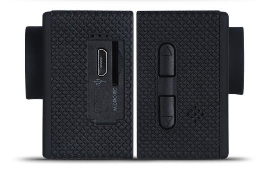 Екшън камера SPORTS CAM, водоустойчива, 4K HD/ Мегапиксели на камерата: 16; Цвят: Черен, Сребрист; Издръжлив и практичен; Размер 60 х 42 х 30 мм; Обектив: 170 ° широкоъгълен обектив; Видео формат: AVI; Разделителна способност на снимката: 16M / 12M / 10M